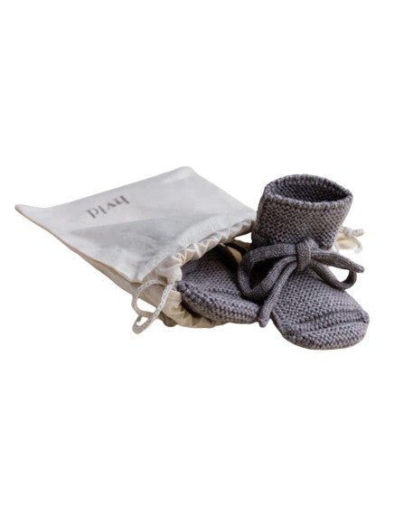 Hvid Wool Booties - Otter